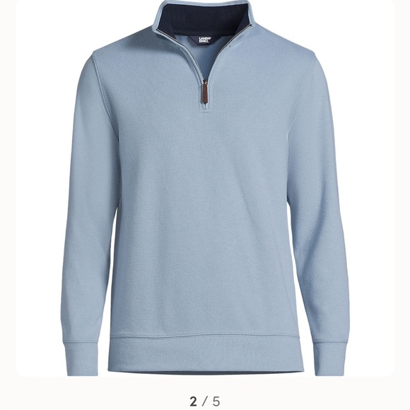 Lands' End Sweaters Nwt Mens Lands End Bedford Rib Quarter Zip